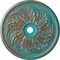 Ekena Millwork Sellek Ceiling Medallion (Fits Canopies up to 9"), 42 1/8"OD x 1 7/8"P, Copper Green Patina CM42SKCGS - alternate 1